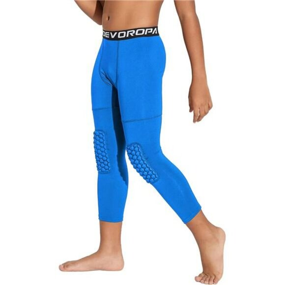 Other - Youth Boys Compression Basketball Pants with Knee Pads Quick Dry Tights